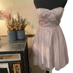 🐝Short cocktail dress champagne in color